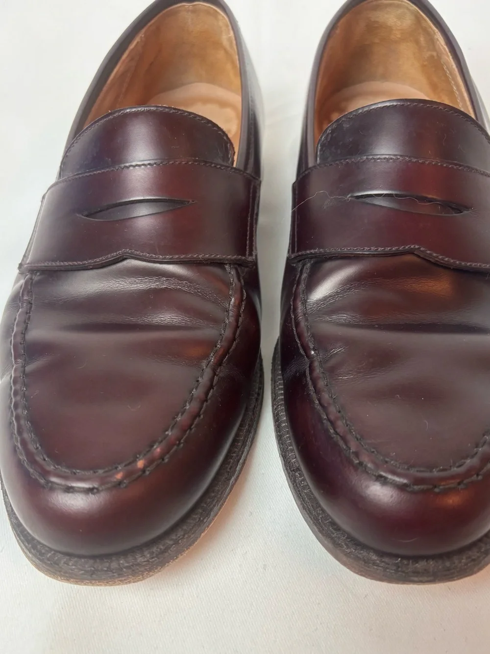 Crockett & Jones Boston Penny Loafer Cordovan Leather Men’s UK 7.5 E US 8.5 E